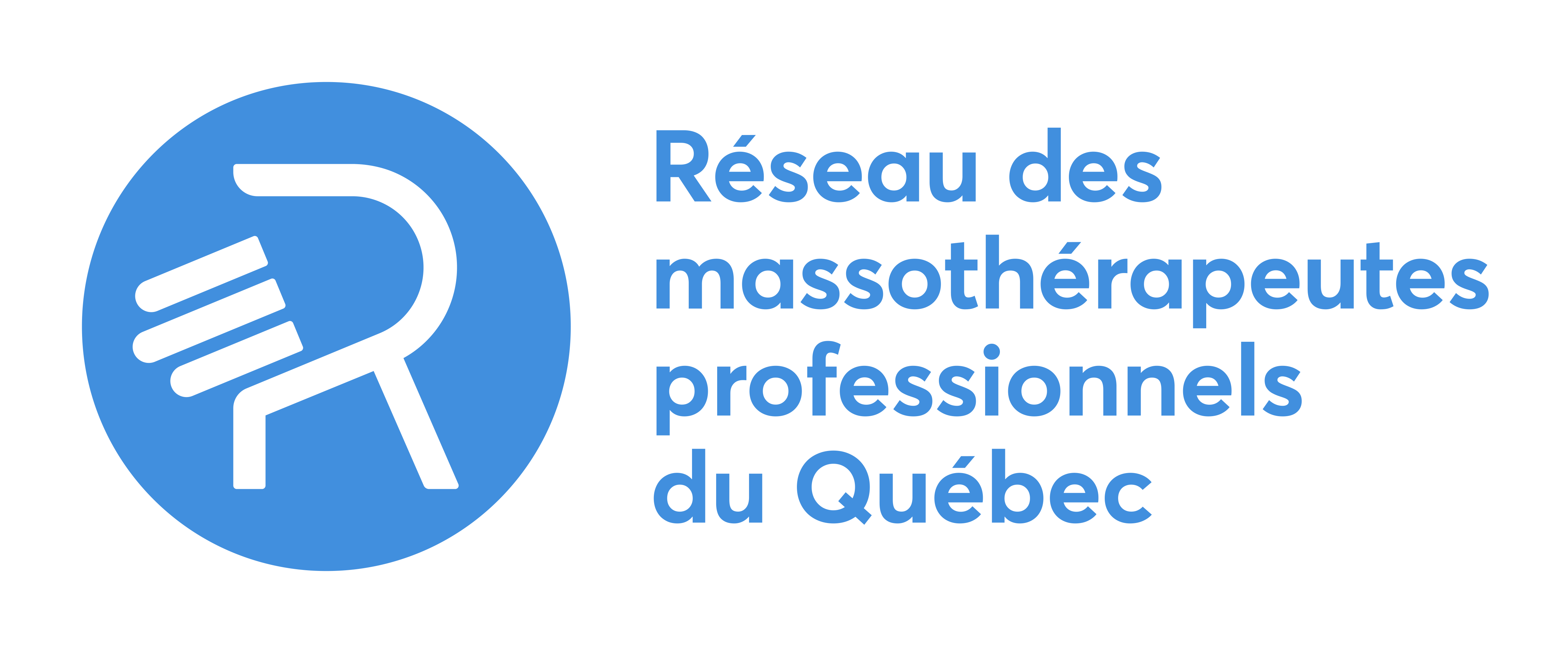 The Réseau des massothérapeutes professionnels du Québec's logo