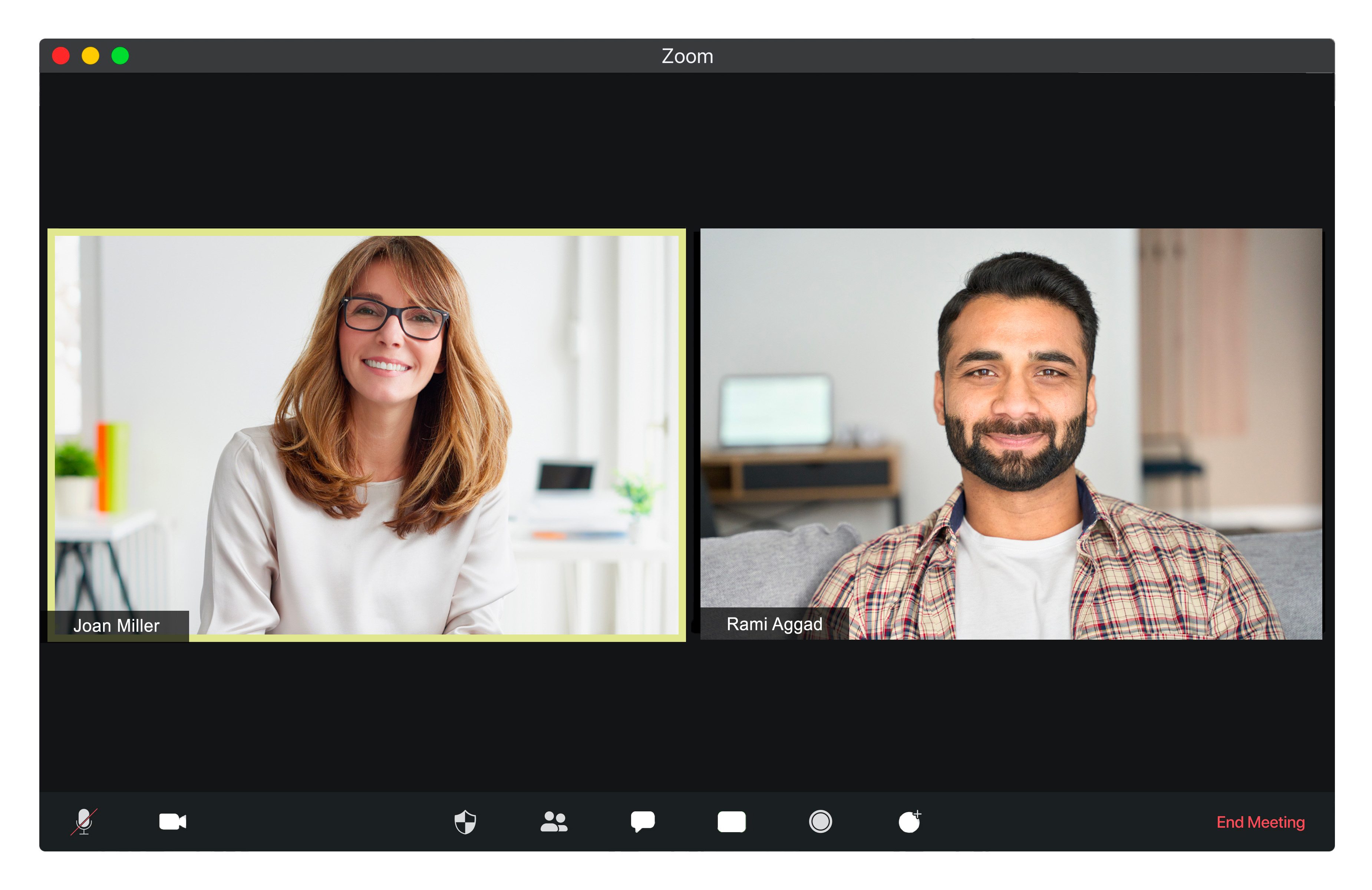 A zoom meeting where a professional can be seen interacting with a patient